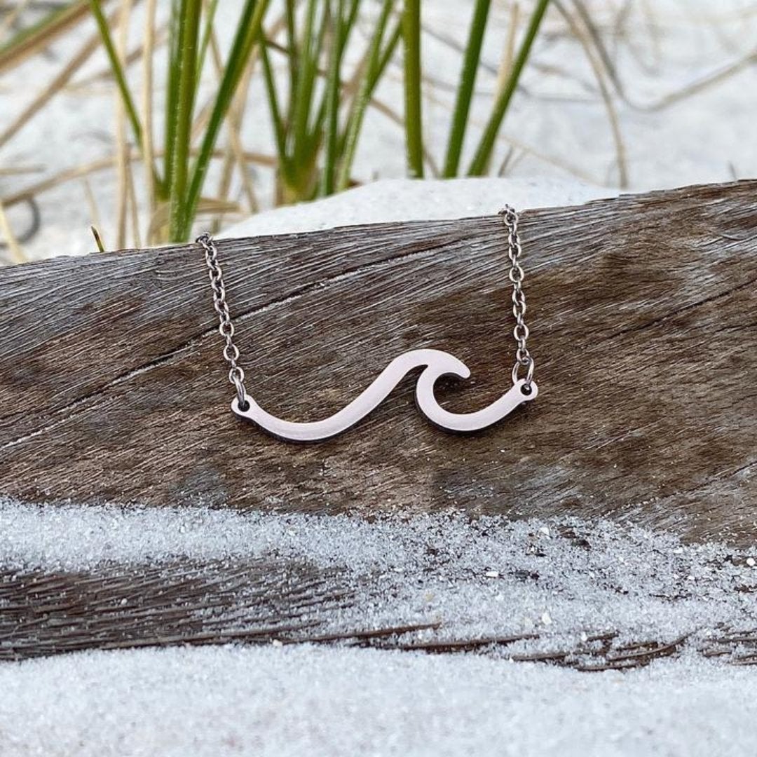 Ocean Wave Pendant Necklace