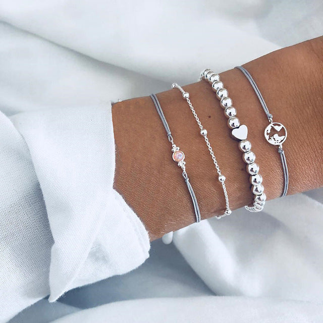 Premium Bohemian Layered Bracelet Set