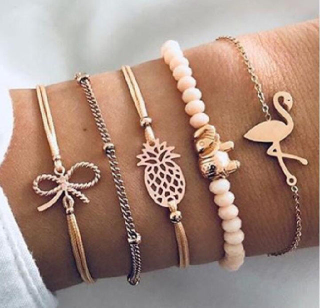 Premium Bohemian Layered Bracelet Set