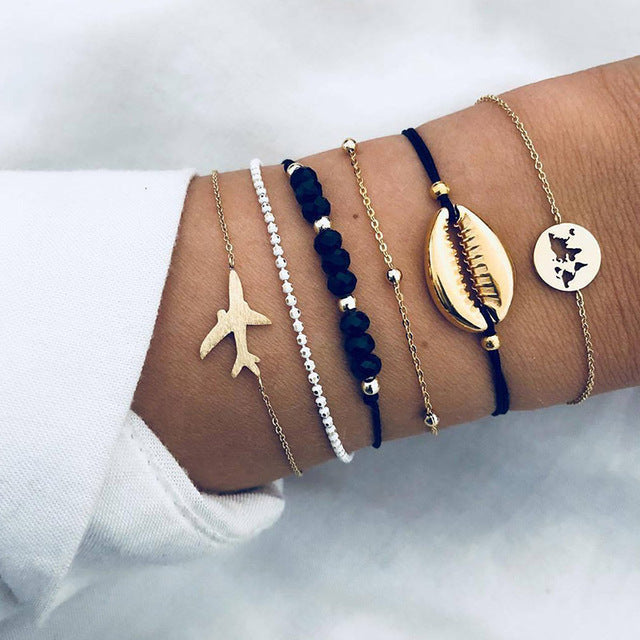 Premium Bohemian Layered Bracelet Set