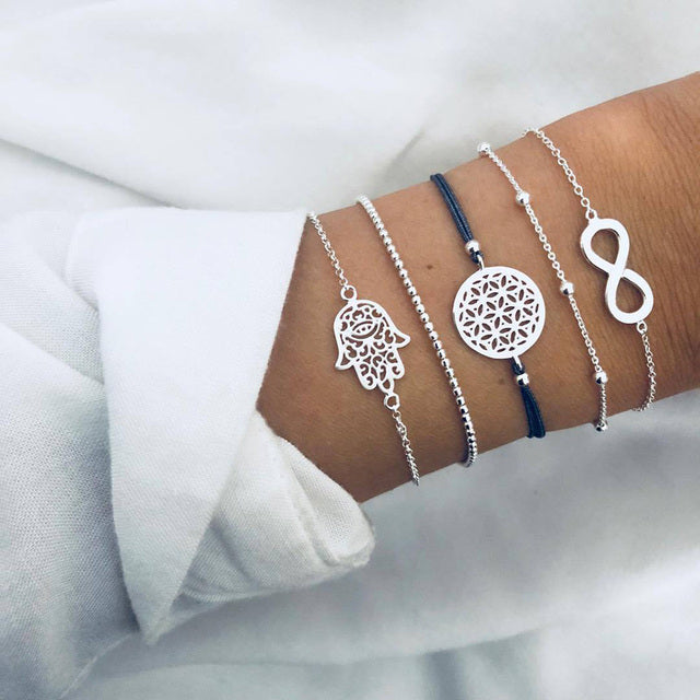 Premium Bohemian Layered Bracelet Set