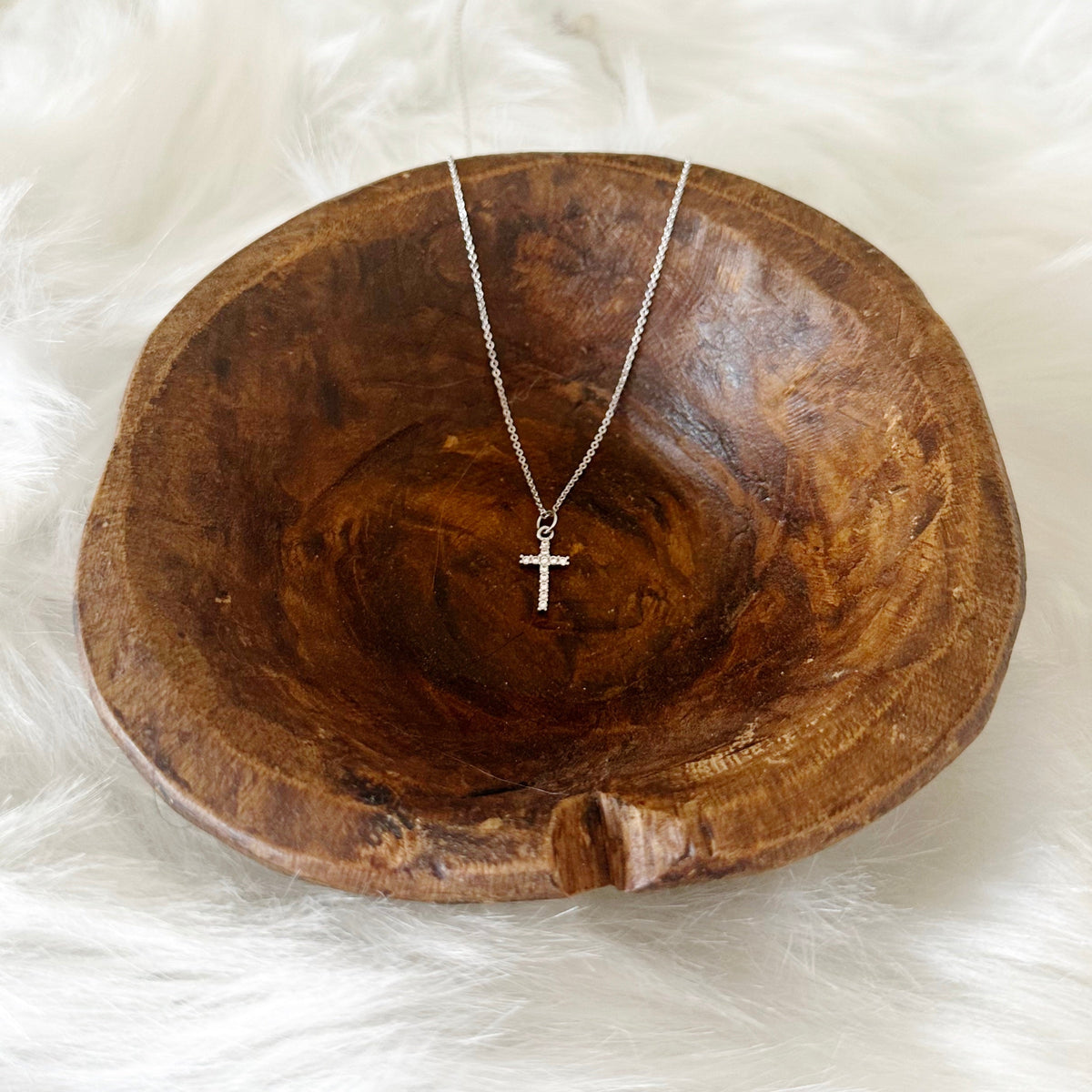 Crystal Cross Pendant Necklace