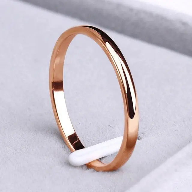 Minimalist Gold Polished Band Ring
