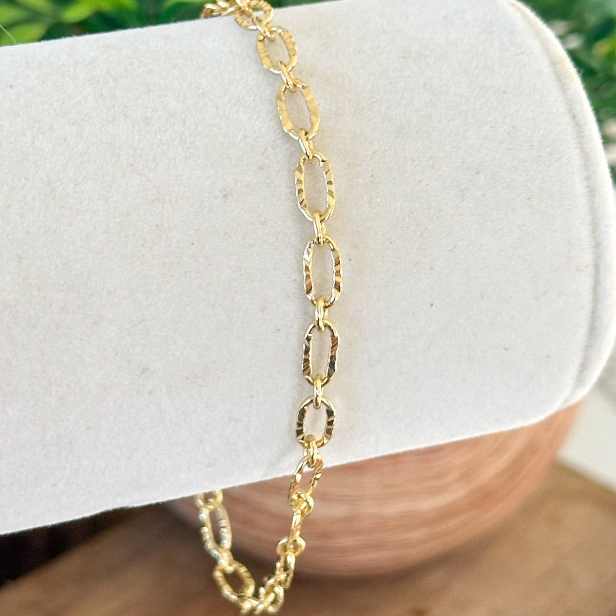 Gold Sunburst Link Bracelet