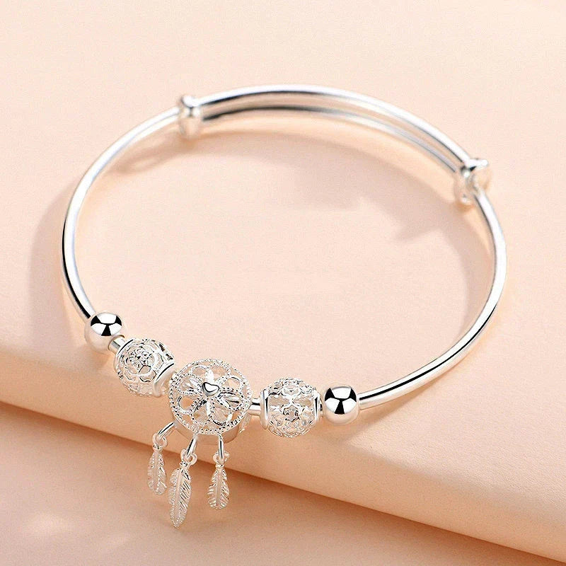 925 Sterling Silver Dreamcatcher Charm Bracelet