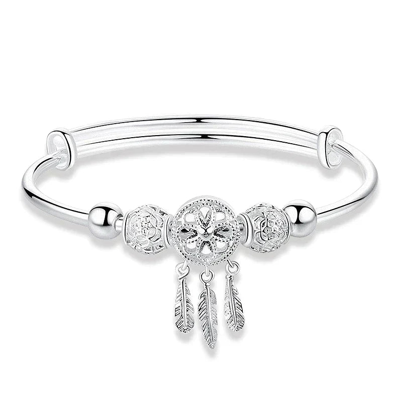 925 Sterling Silver Dreamcatcher Charm Bracelet
