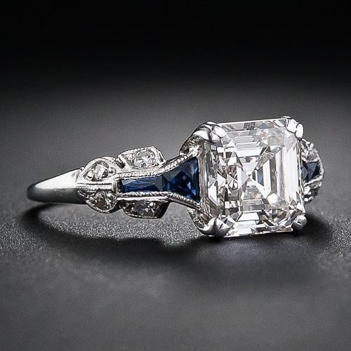 Emerald Cut Crystal Statement Ring