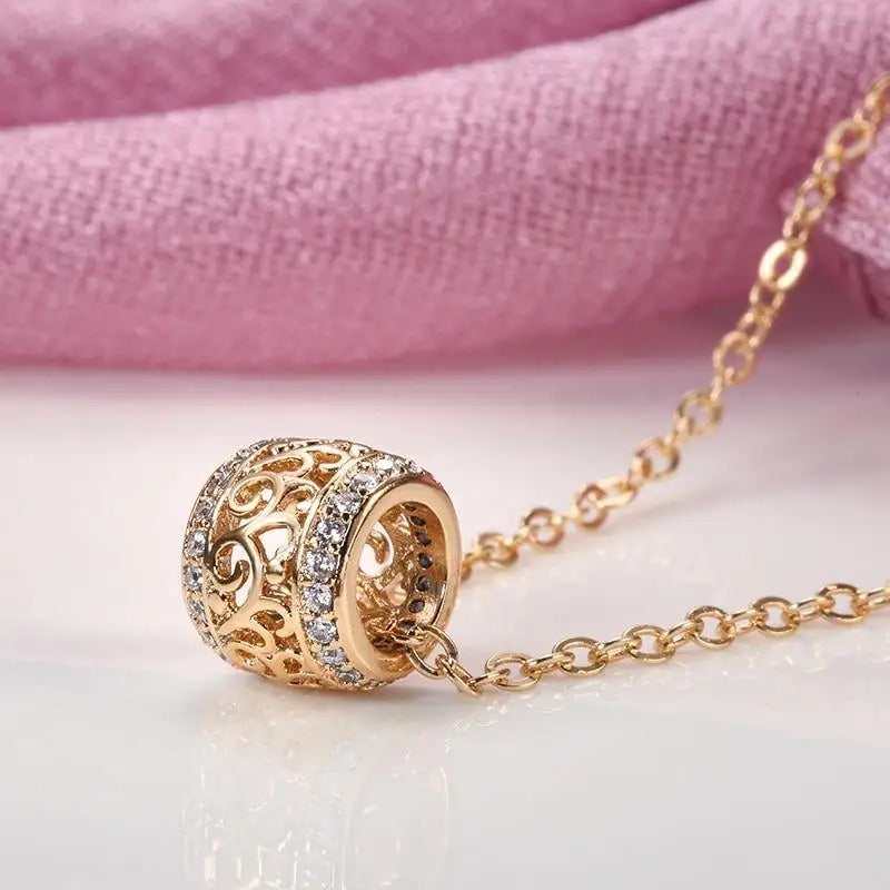 Crystal Filigree Sphere Necklace